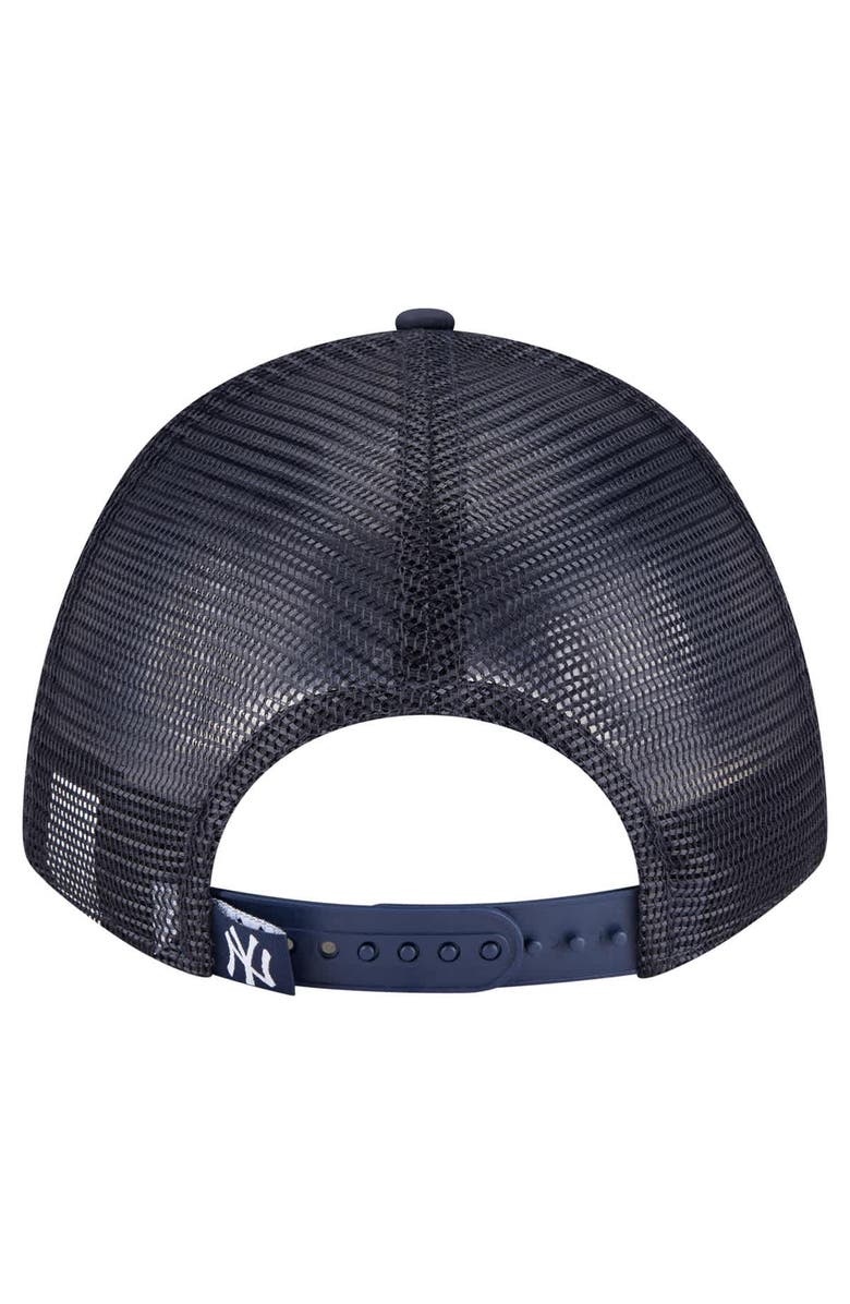 New Era Men's New Era  Navy New York Yankees Minimalist 9FORTY A-Frame Adjustable Hat, Alternate, color, Navy