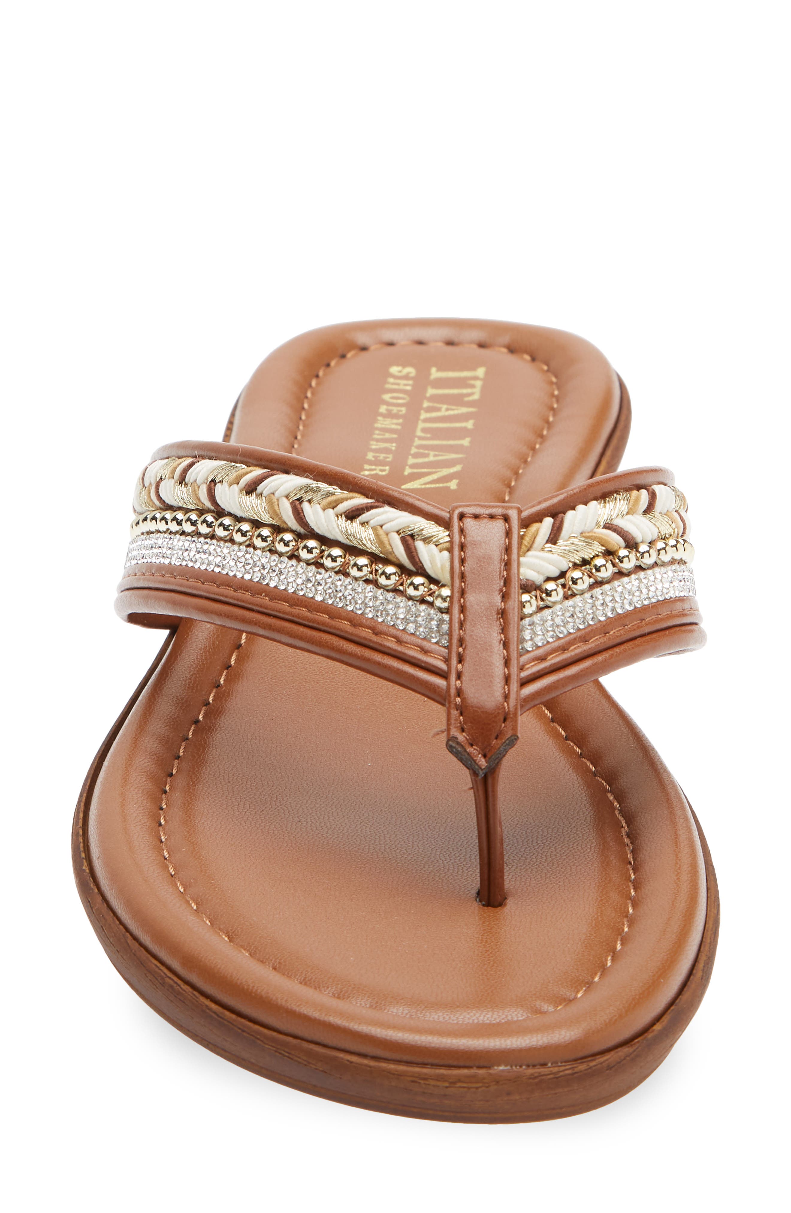 ITALIAN SHOEMAKERS Malika Sandal, Alternate, color, Luggage