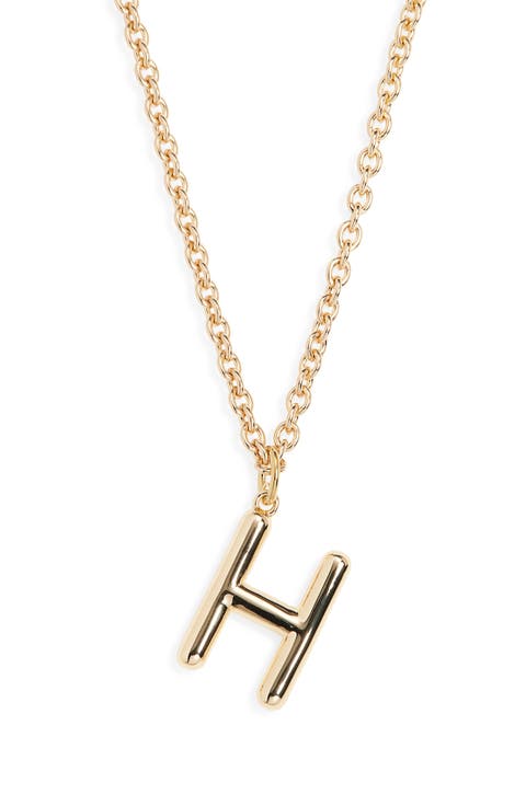 The Big Puffy Initial Pendant Necklace