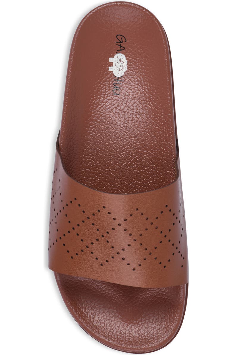 GAAHUU Perforated Slide Sandal, Alternate, color, Brown