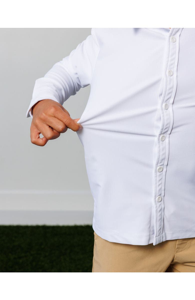 Courtside Kids Girls Dress Shirt, Alternate, color, White