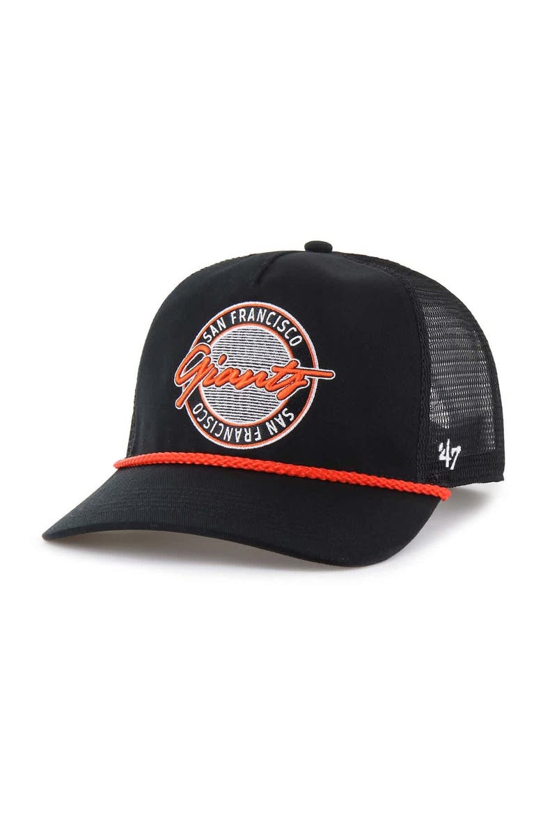 Men's '47 Black San Francisco Giants Promenade Hitch Adjustable Hat, Main, color, Black