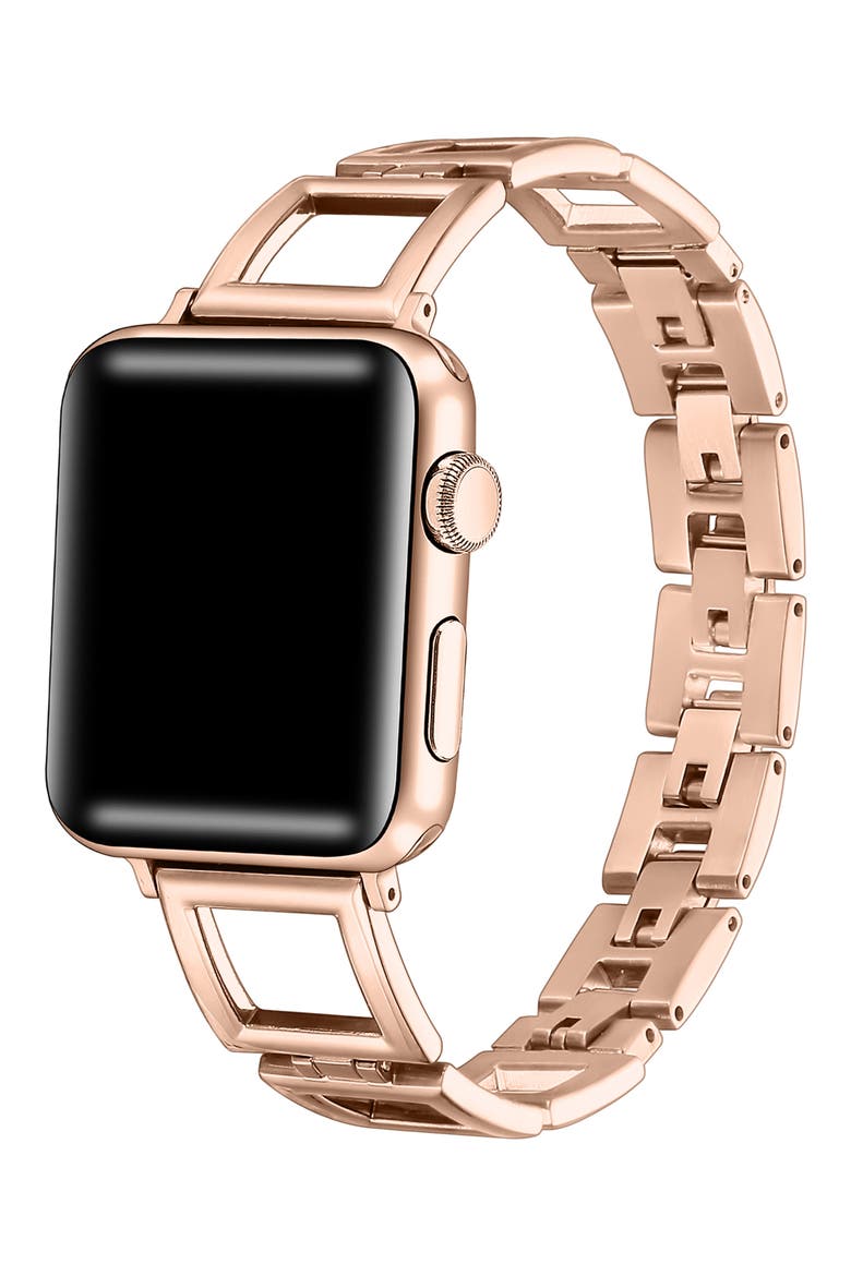 Journey Stainless Steel Apple Watch® Watchband, Alternate, color, ROSE GOLD