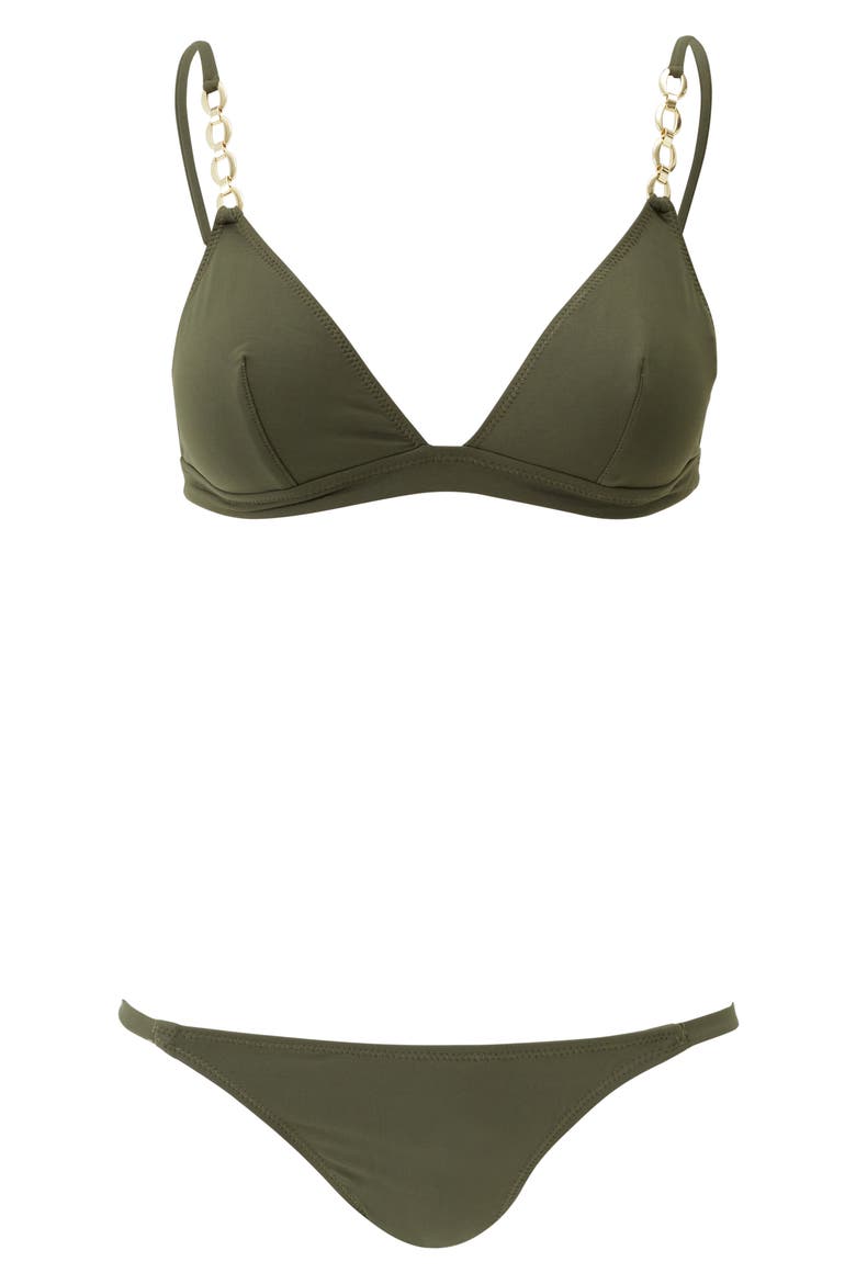 Mexico Chain Bikini Top, Alternate, color, OLIVE