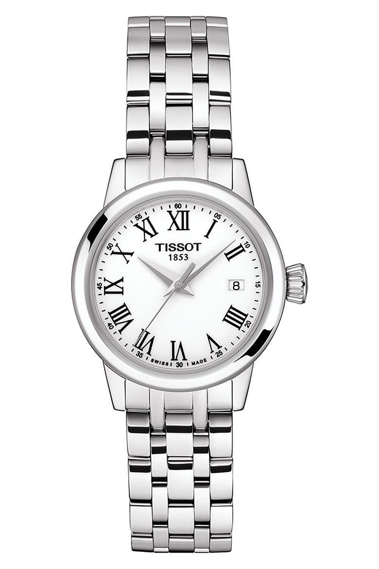 Classic Dream Bracelet Watch, 28mm, Main, color, WHITE