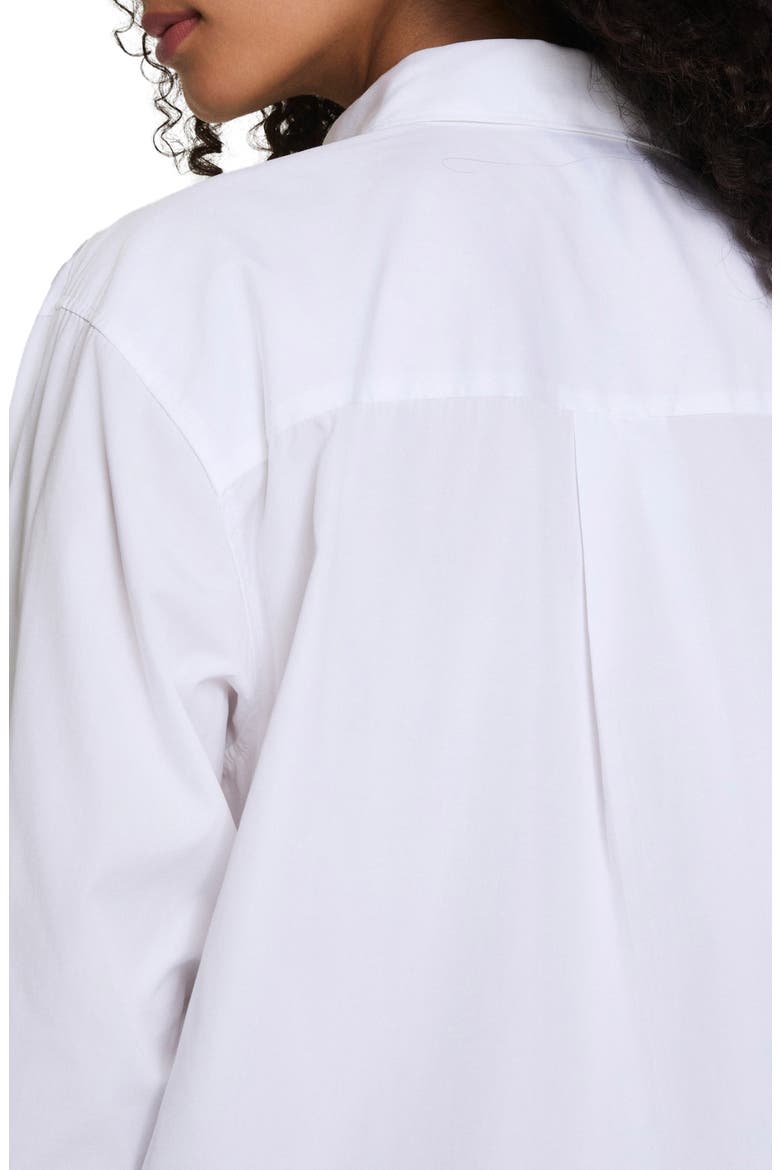 Relaxed Fit Poplin Button-Up Shirt, Alternate, color, CLASSIC WHITE