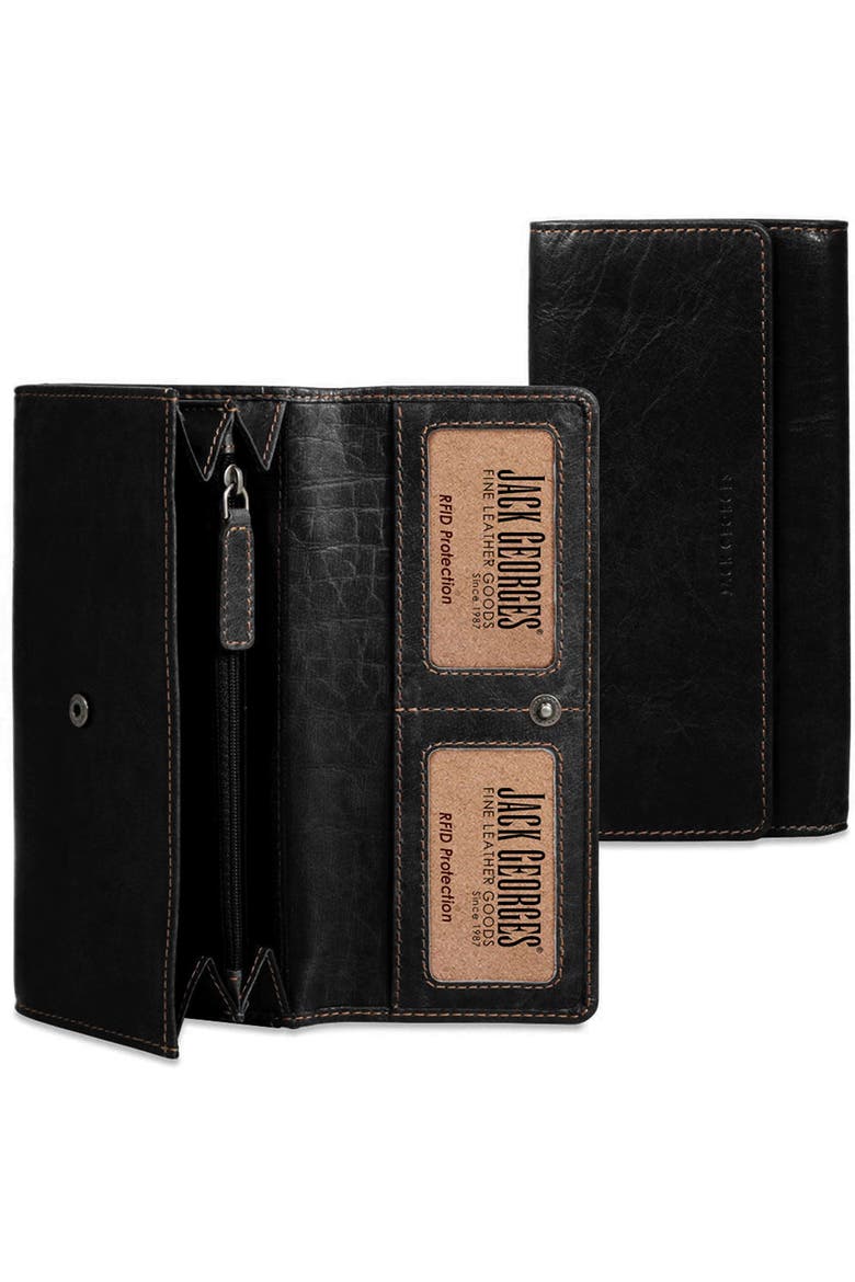 Voyager Clutch Wallet, Main, color, Black