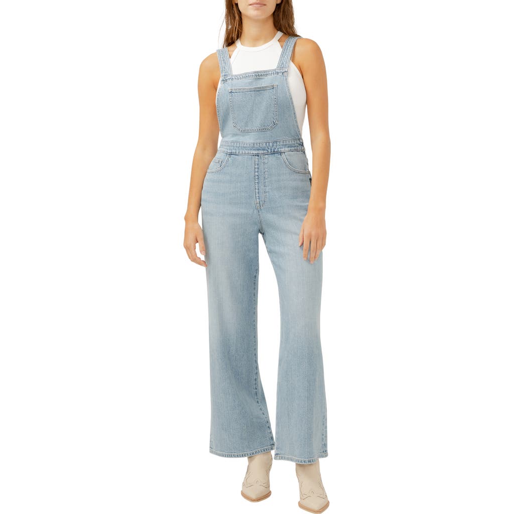 Silver Jeans Co. Women's Wide Leg Overall Jeans In Indigo