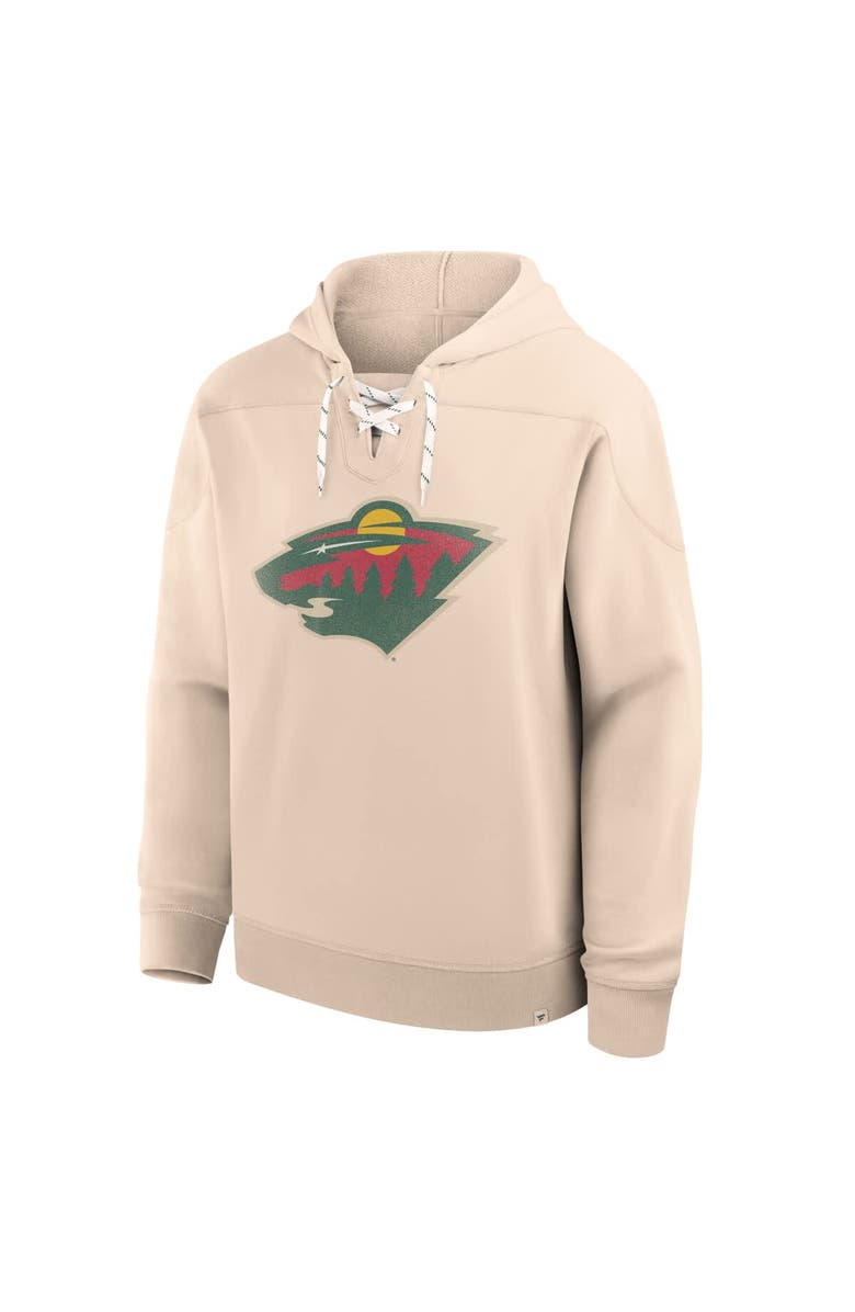 FANATICS Men
s Fanatics Cream Minnesota Wild Vintage Hoodie, Alternate, color, Cream