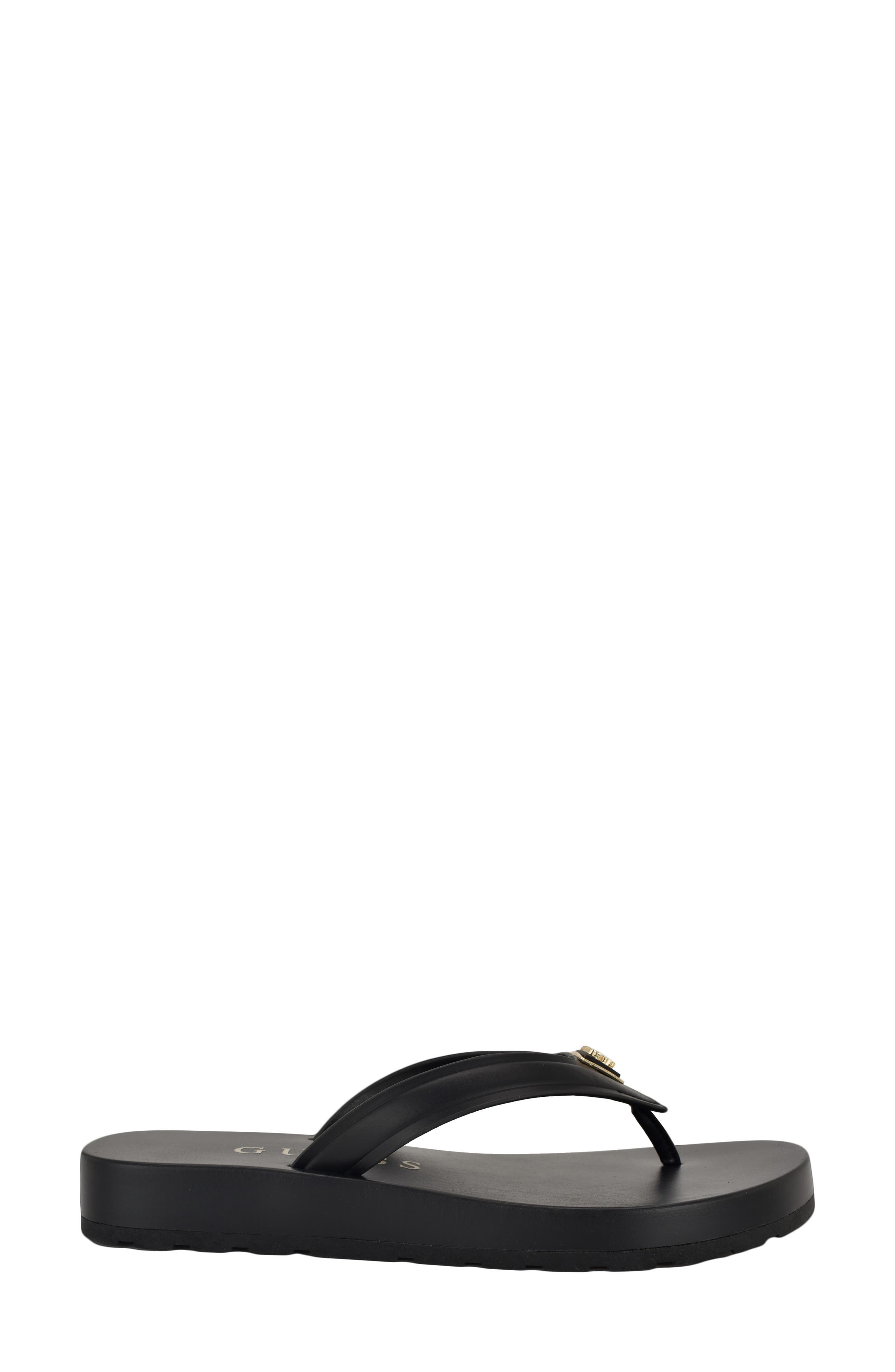 GUESS Candry Flip Flop, Alternate, color, Black