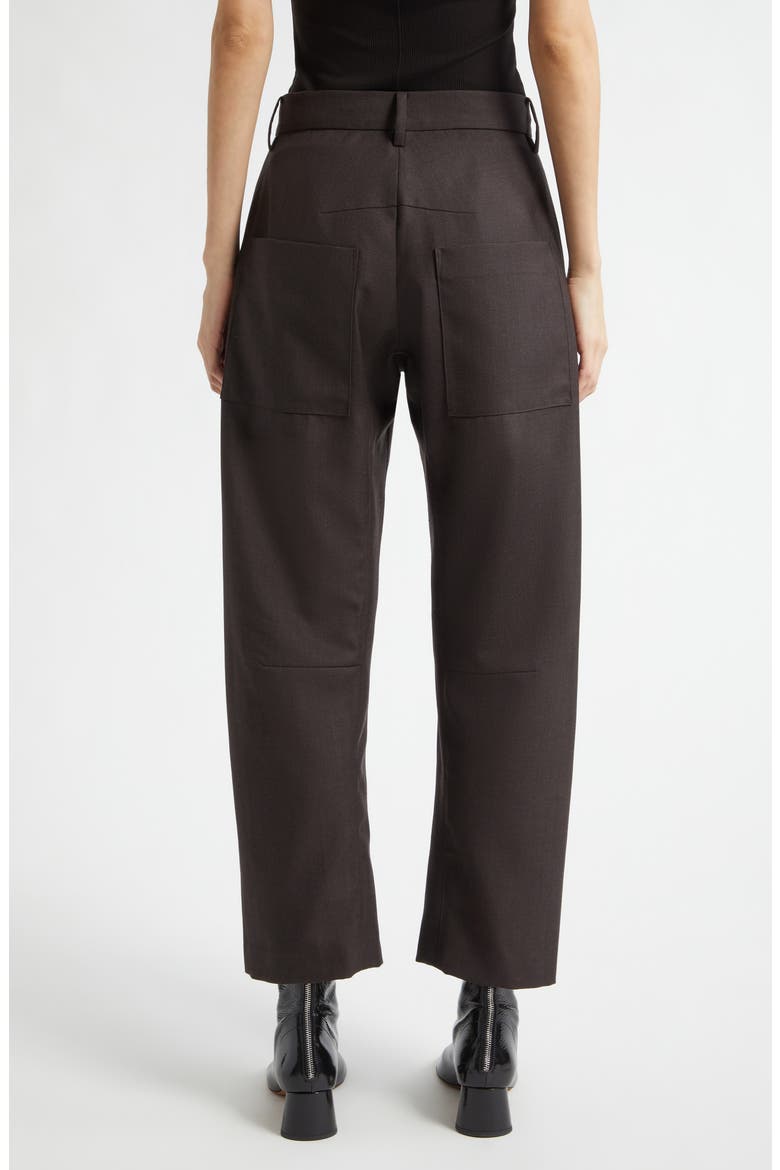 Shon Wool Ankle Pants, Alternate, color, BROWN HERRINGBONE