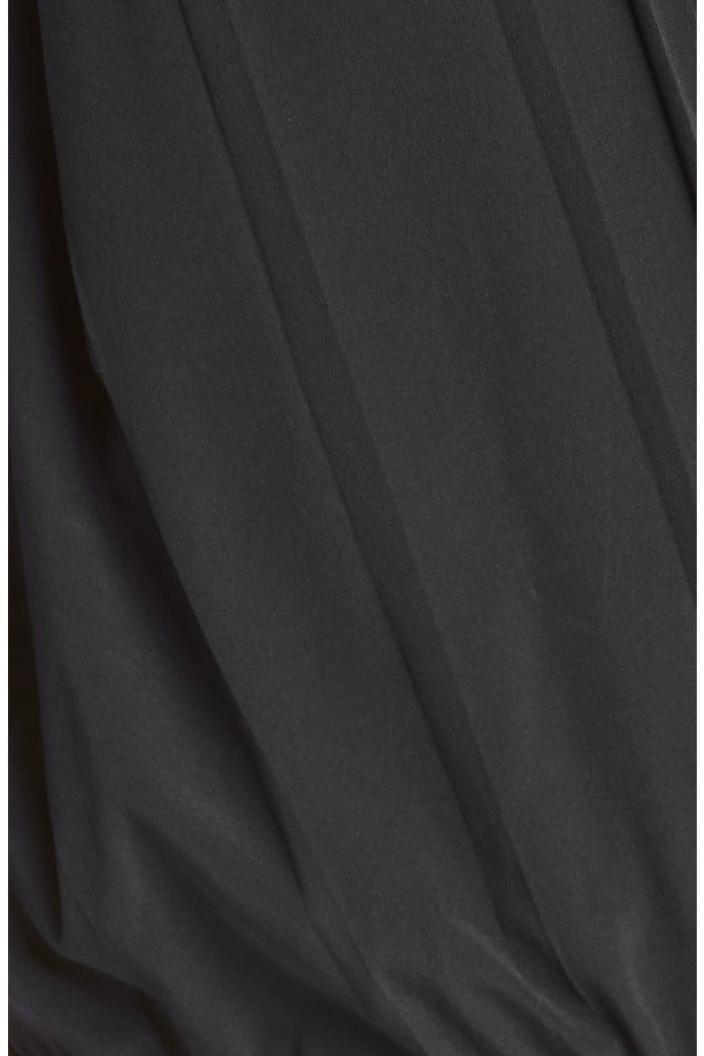 Ballerina Silk Blend Bodysuit, Alternate, color, BLACK