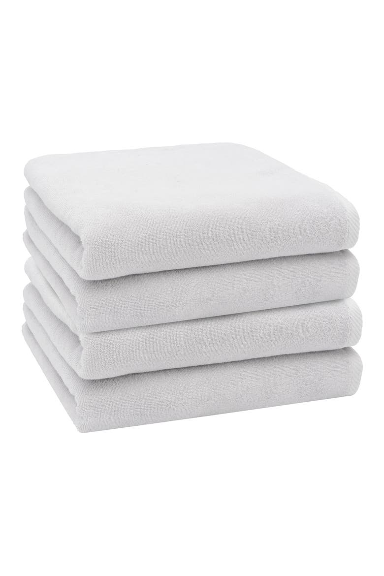 3-Pack Ediree Cotton Bath Towel Set, Main, color, SILVER