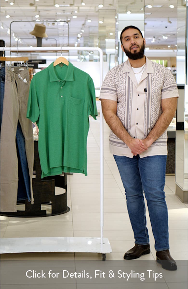 Short Sleeve Pima Cotton Piqué Polo, sales video thumbnail