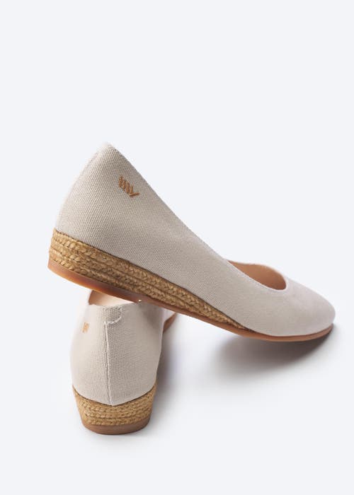 Viscata Rubina Canvas Espadrille Flats In Beige