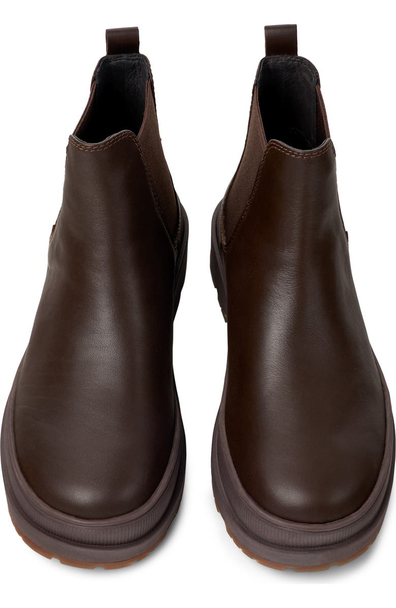 Camper Brutus Trek Waterproof Chelsea Boot, Alternate, color, Dark Brown