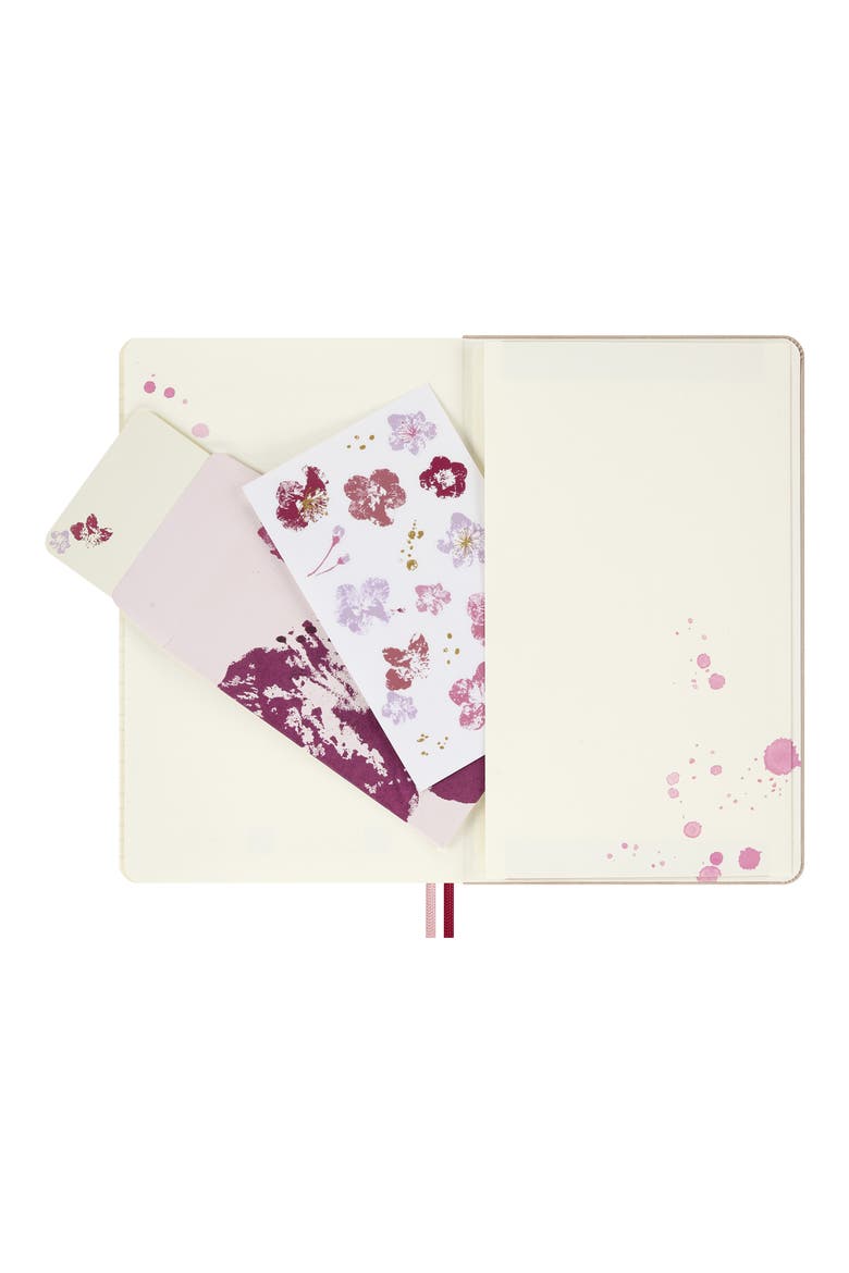 Le Saku Them Notebook & Pencils Set, Alternate, color, PINK FLORAL
