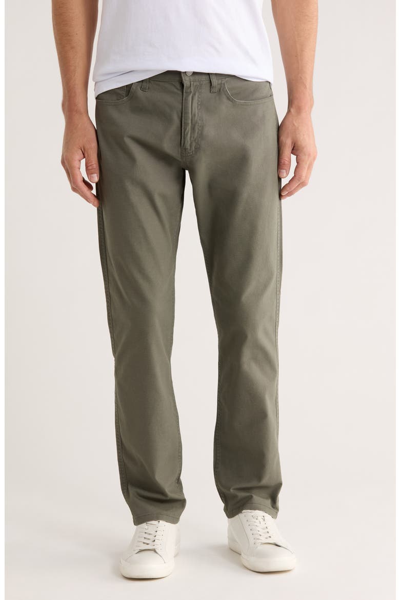 Cotton Stretch Canvas Pants, Main, color, SMOKEY OLIVE