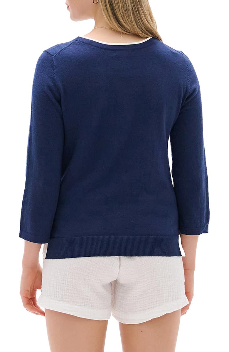 Hatley Patriot Blue Sweater, Alternate, color, Patriot Blue