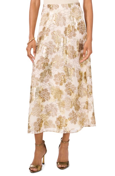 Gold skirt nordstrom best sale