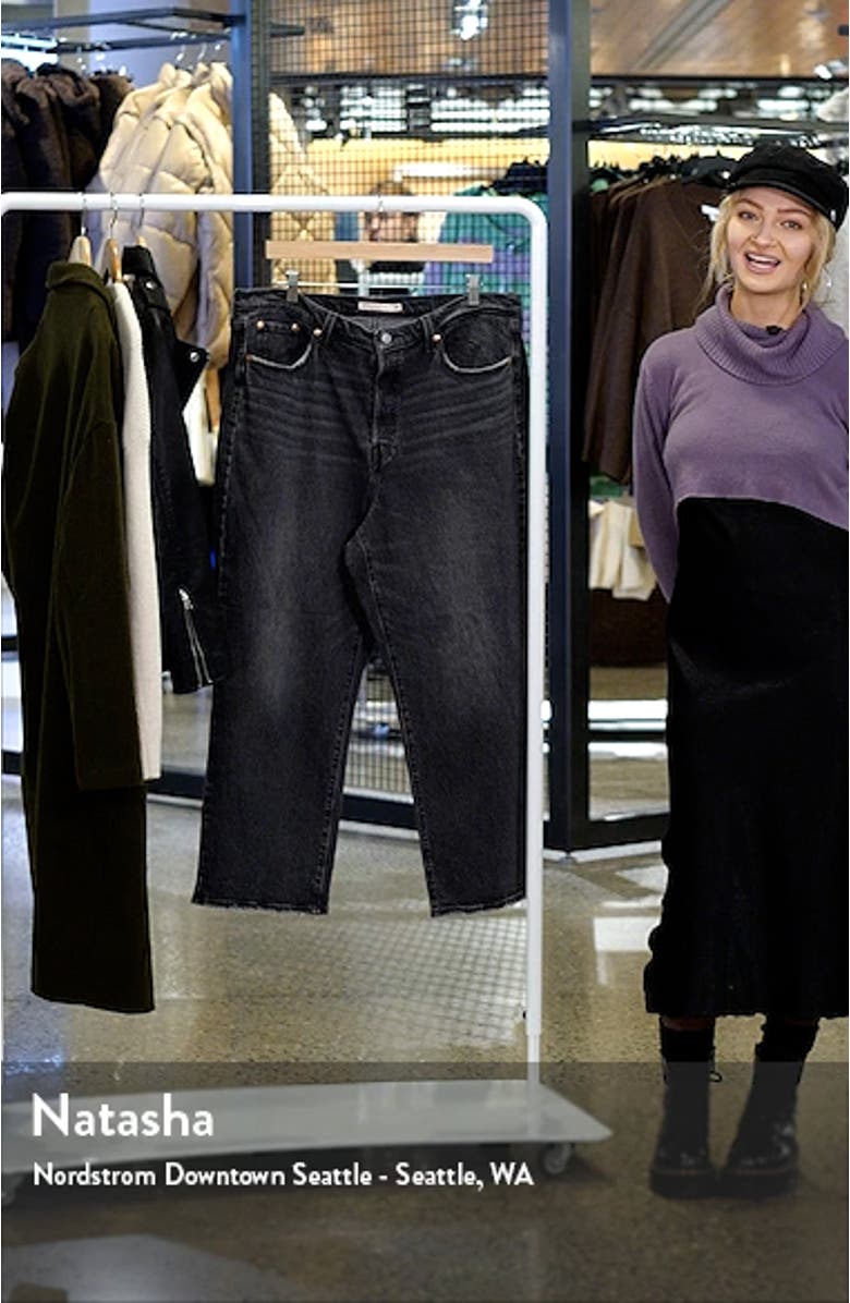 High Waist Straight Leg Ankle Jeans, sales video thumbnail