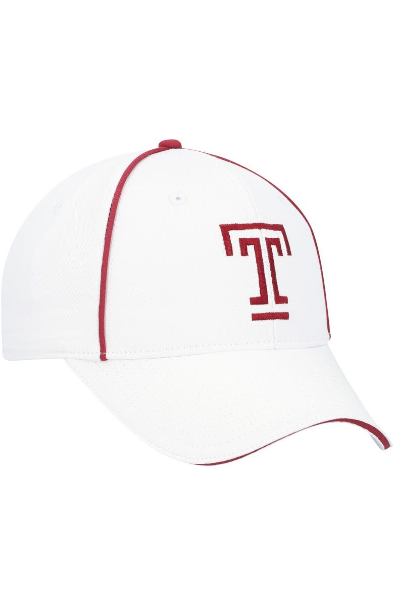 COLOSSEUM Men's Colosseum  White Temple Owls Take Your Time Snapback Hat, Alternate, color, 