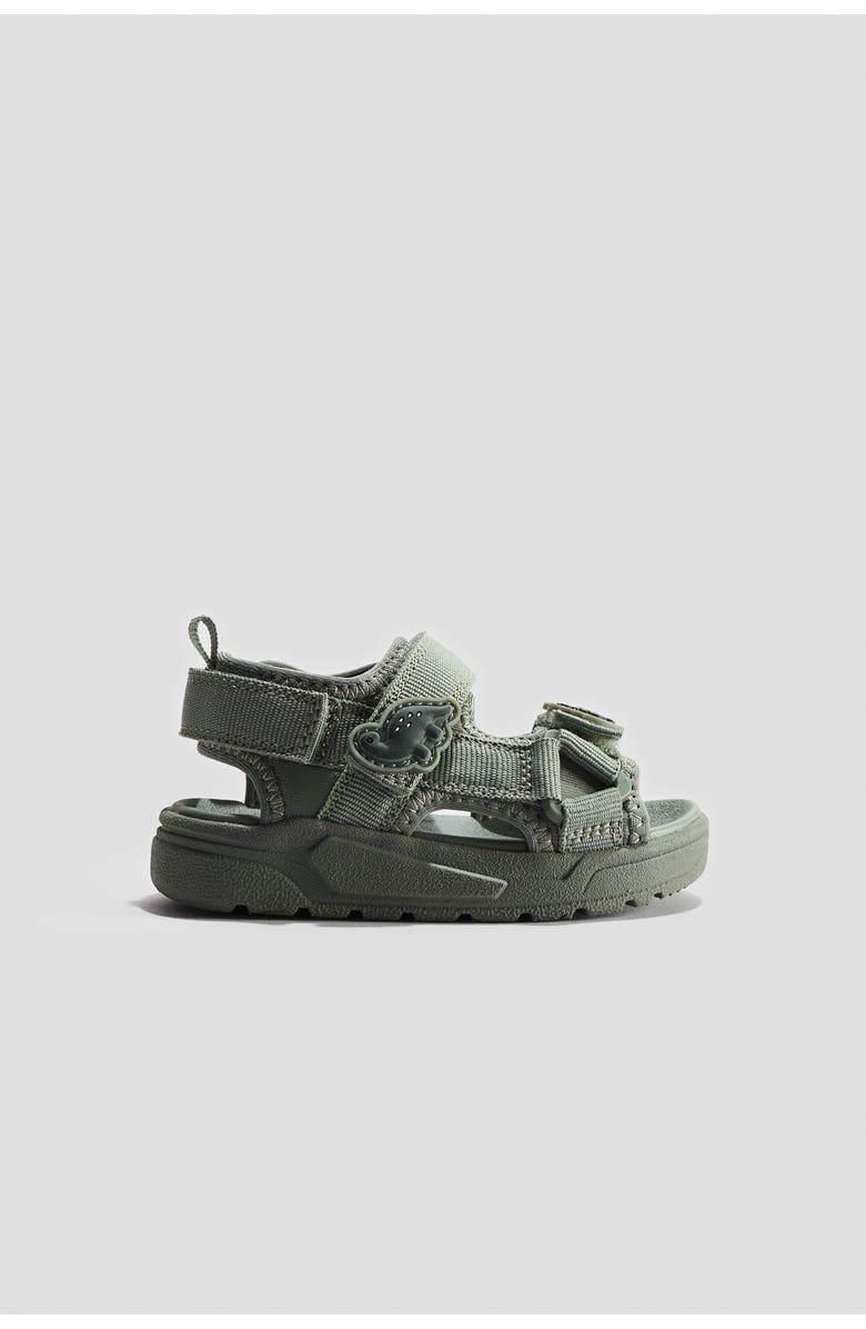 H&M Scuba Sandals, Alternate, color, Green