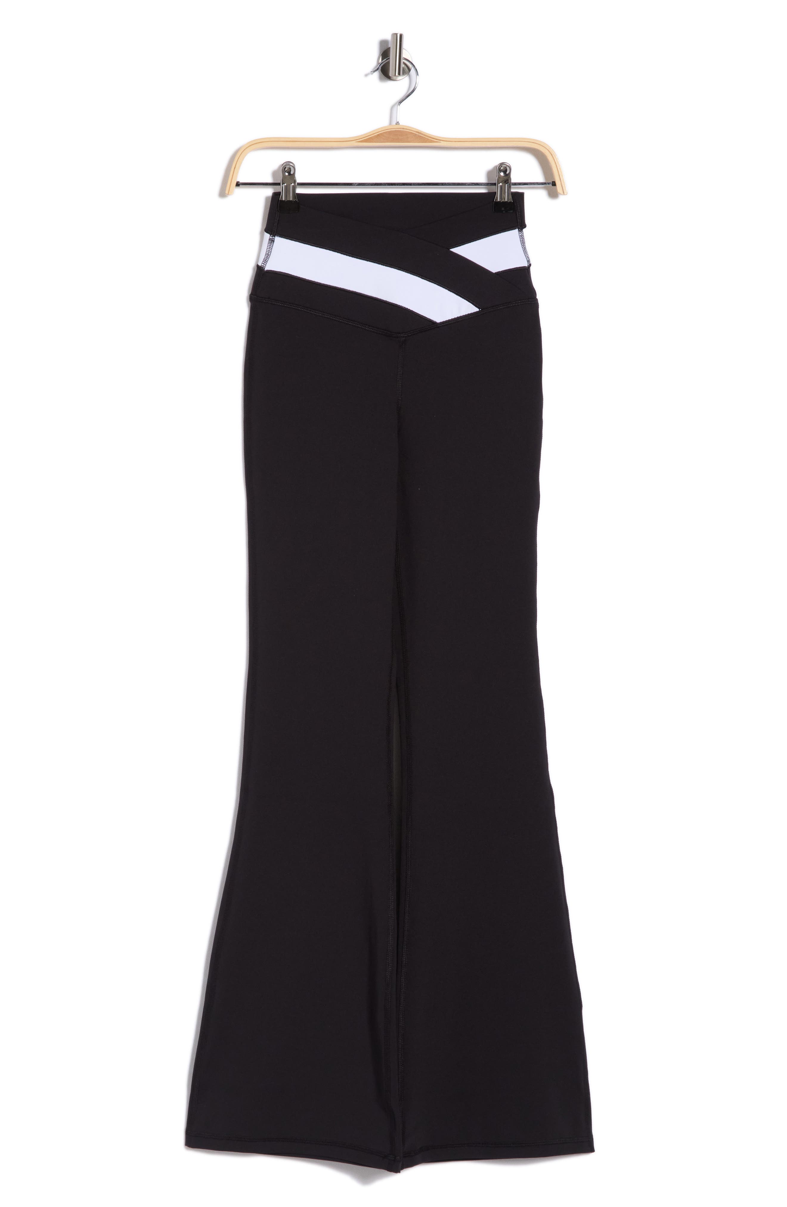YOGALICIOUS Lux Anya Crossover Colorblock Flared Leggings