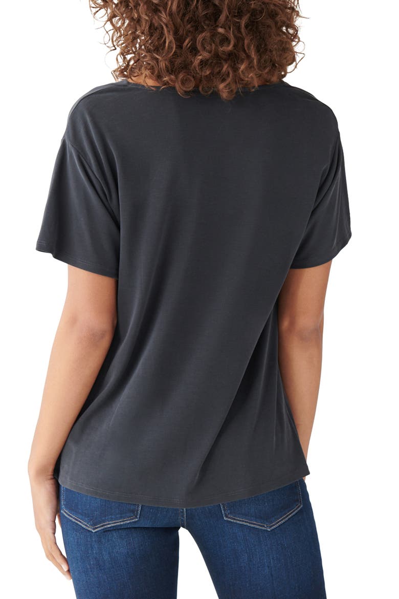 Sandwash Cowl Neck Top, Alternate, color, LUCKY BLACK
