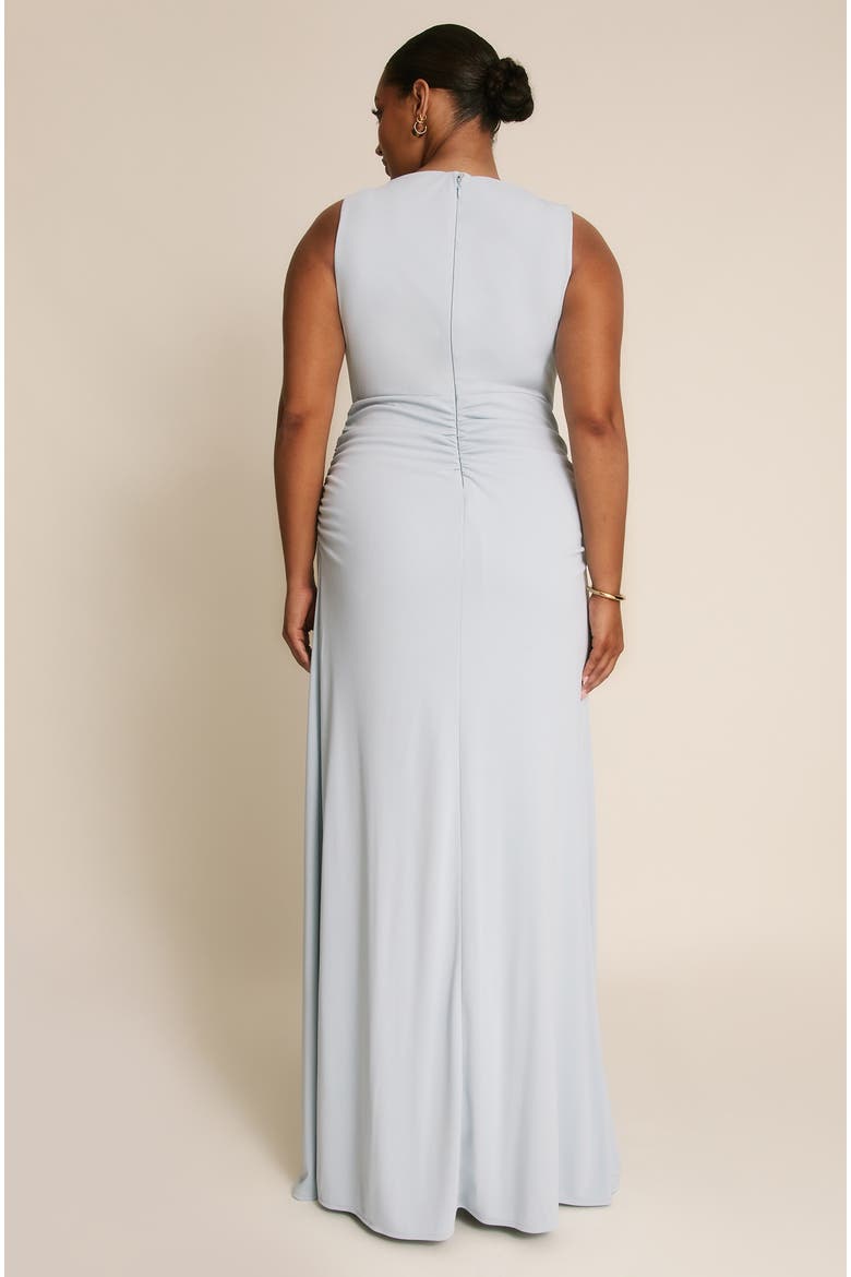 Drape Gathered Sleeveless Stretch, Alternate, color, Pale Blue