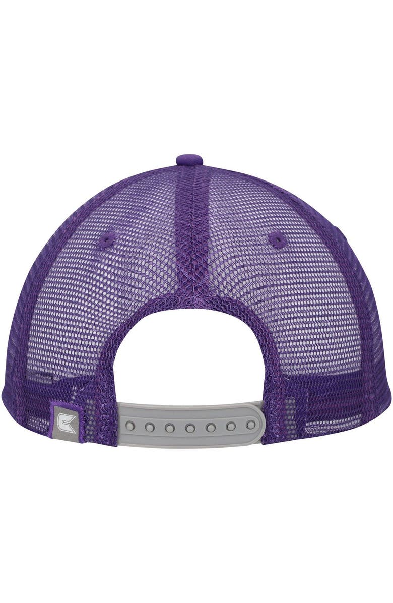 COLOSSEUM Men's Colosseum Gray/Purple LSU Tigers Love Fern Trucker Snapback Hat, Alternate, color, 