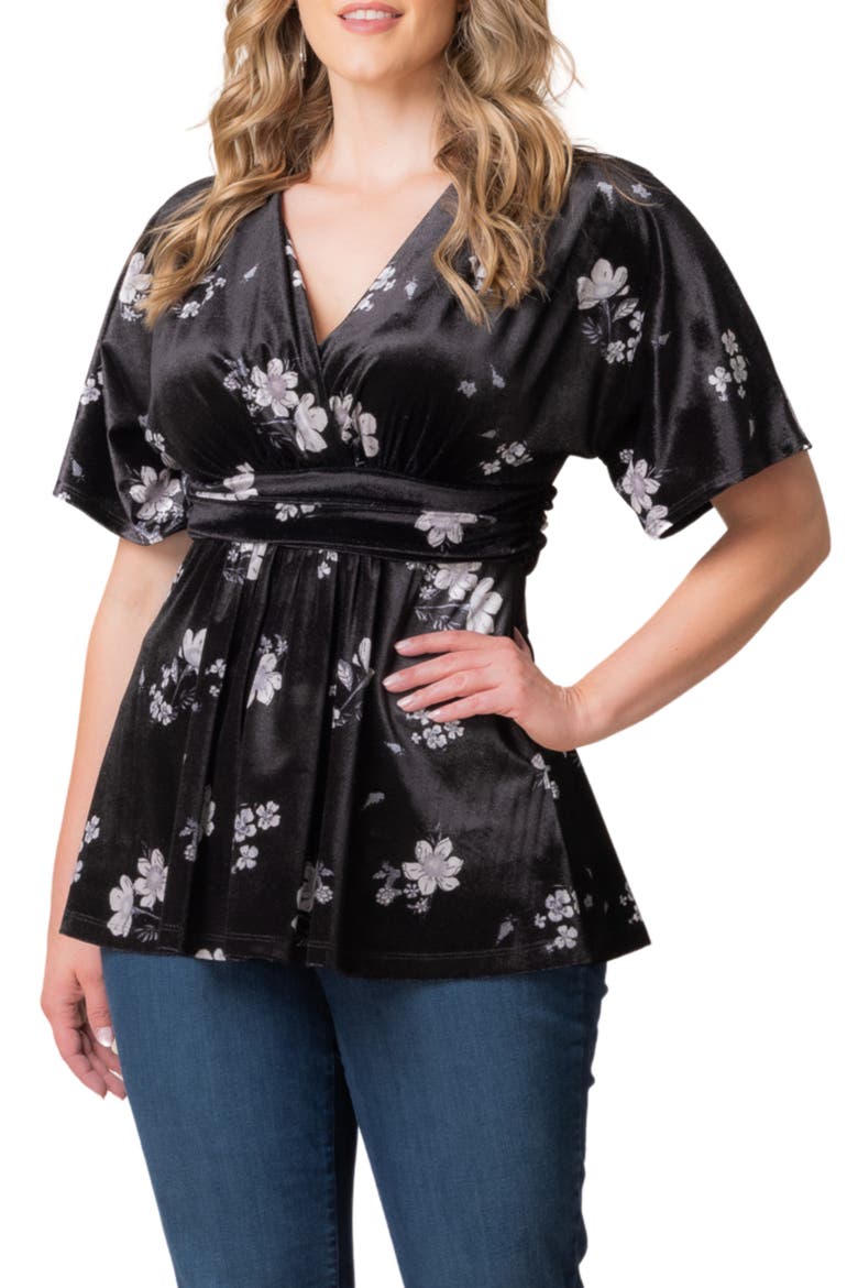 Park Avenue Velvet Top, Main, color, STARLIT FLORALS