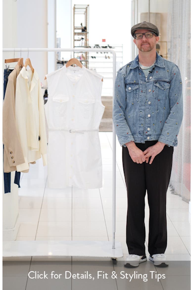 Cap Sleeve Cotton Safari Shirtdress video