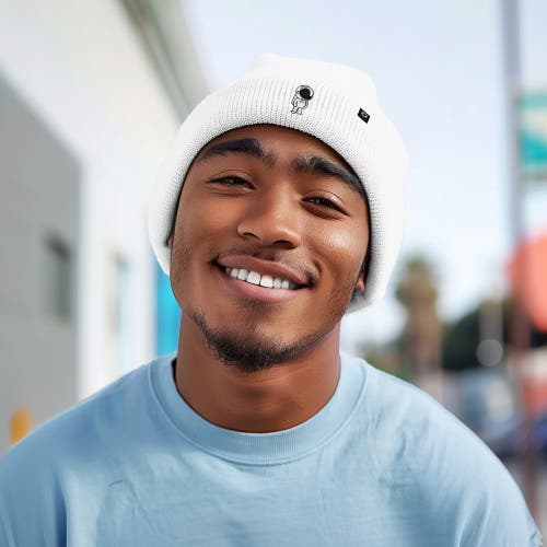 Dalix Astronaut Beanie In White