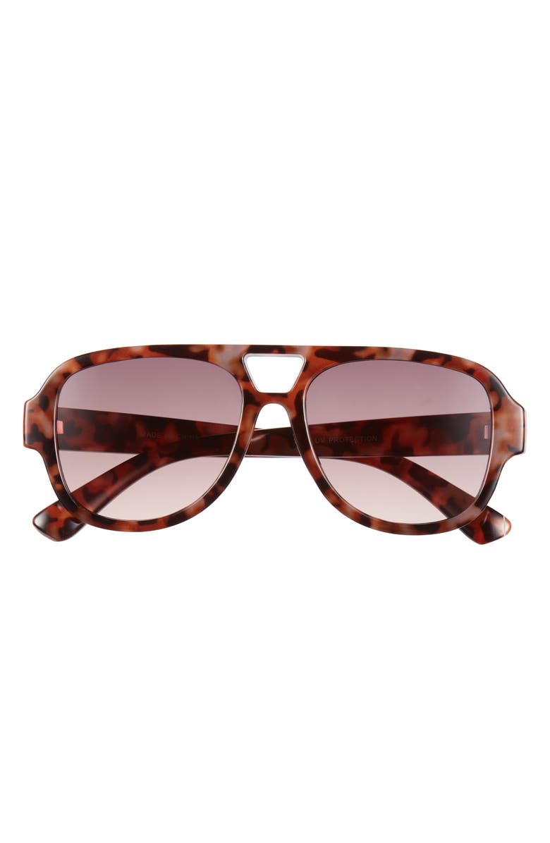 BP. Gradient Aviator Sunglasses, Main, color, Tortoise