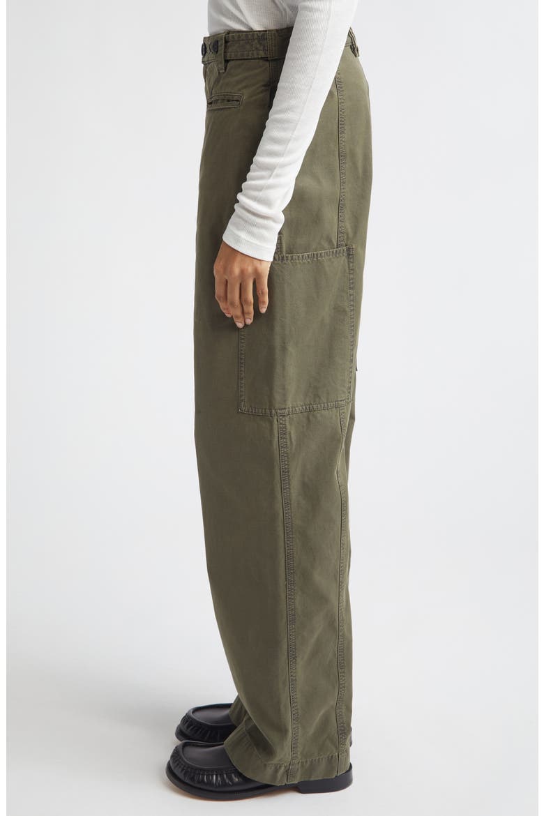 Cotton Straight Leg Cargo Pants, Alternate, color, KHAKI