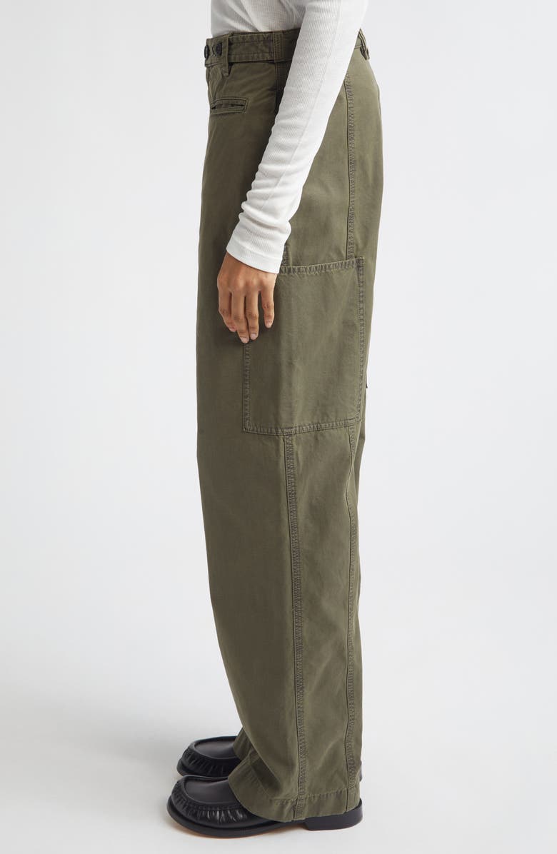JW Anderson Cotton Straight Leg Cargo Pants, Alternate, color, Khaki