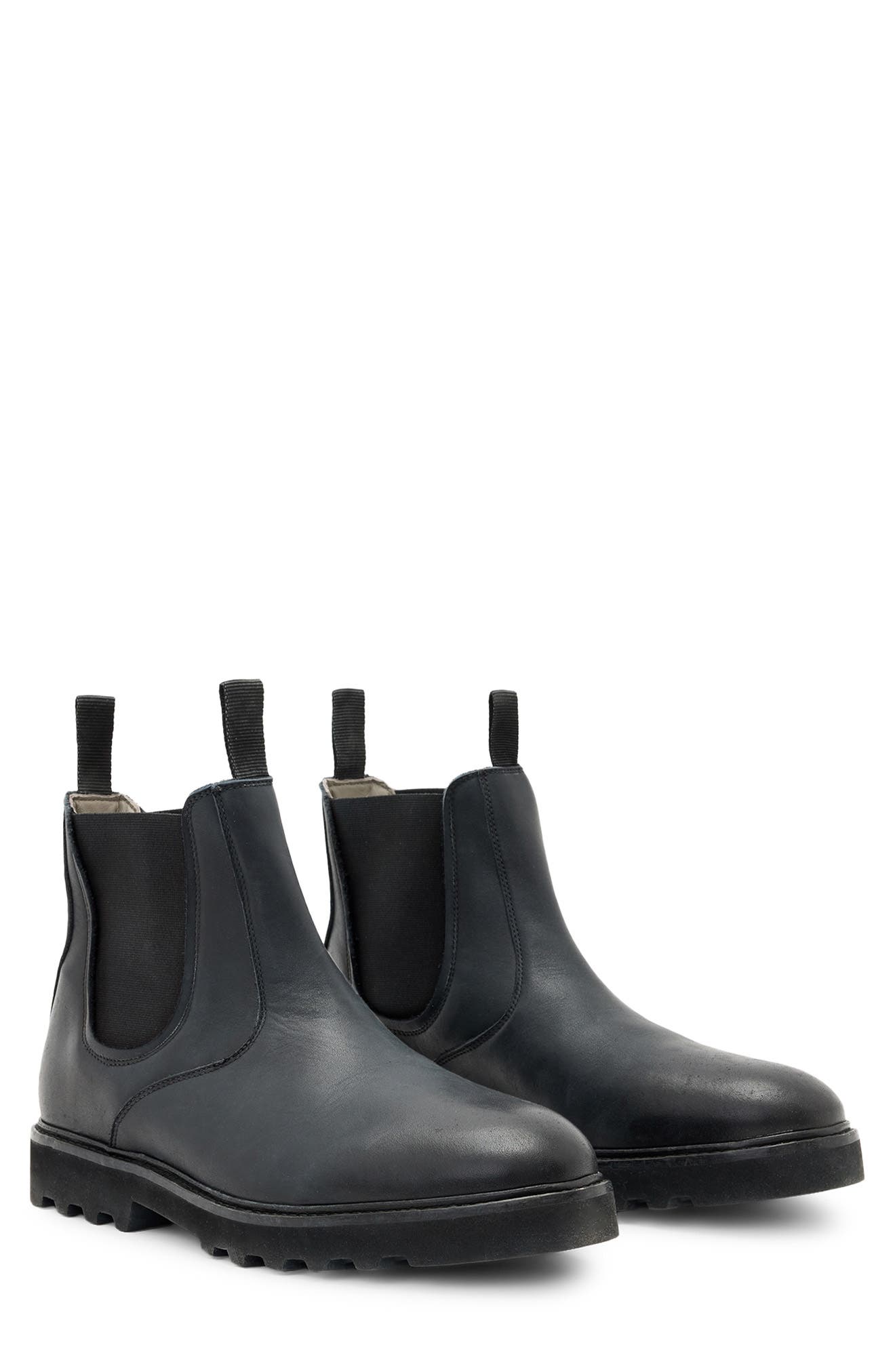 AllSaints Beckett Chelsea Boot, Main, color, Black
