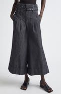 Junya Watanabe High Waist Belted Flared Denim Pants