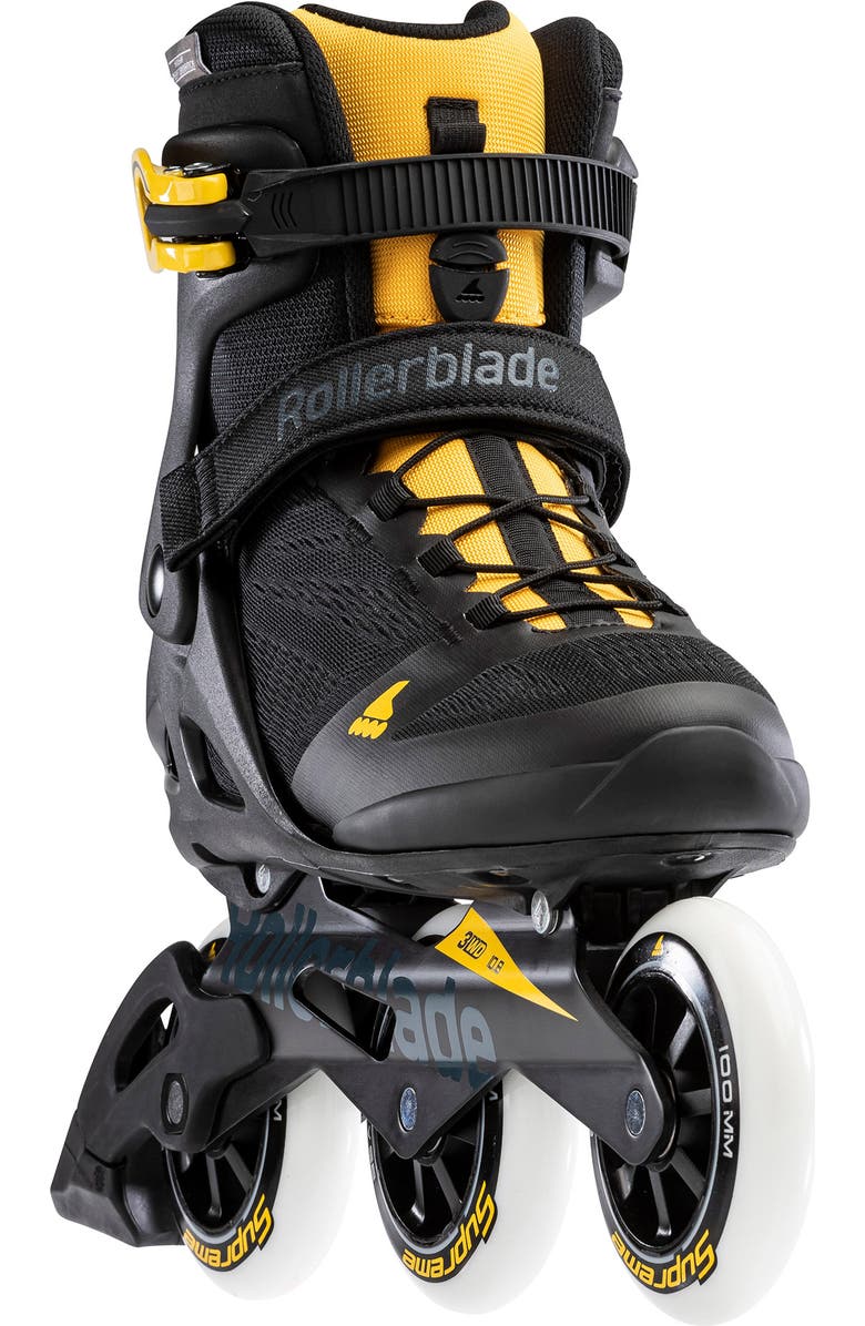 Rollerblade Macroblade 100 3WD Mens Inline Skates, Alternate, color, Black/Yellow