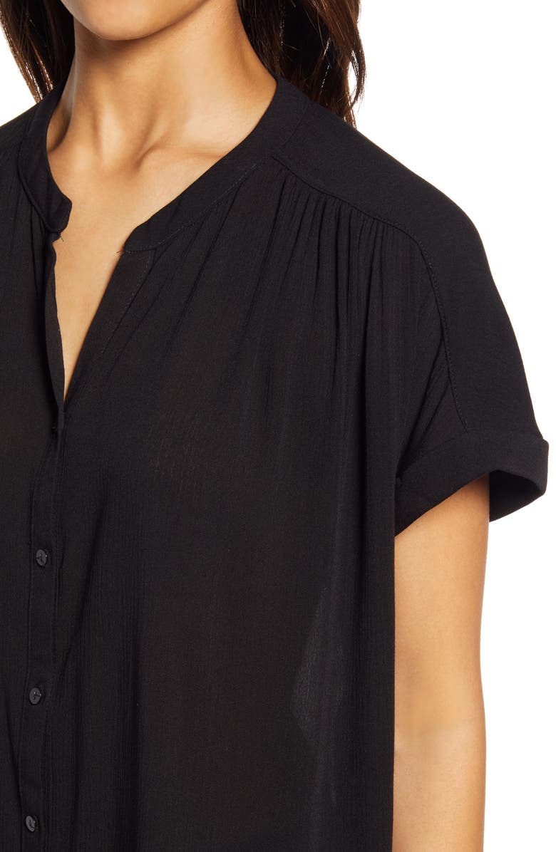 Caslon<sup>®</sup> Relaxed Button Front Top, Alternate, color,