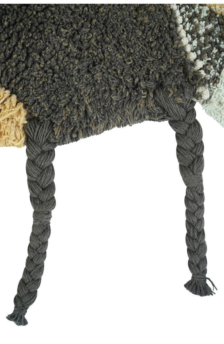 Lorena Canals Bee Washable Cotton Blend Rug, Alternate, color, Black