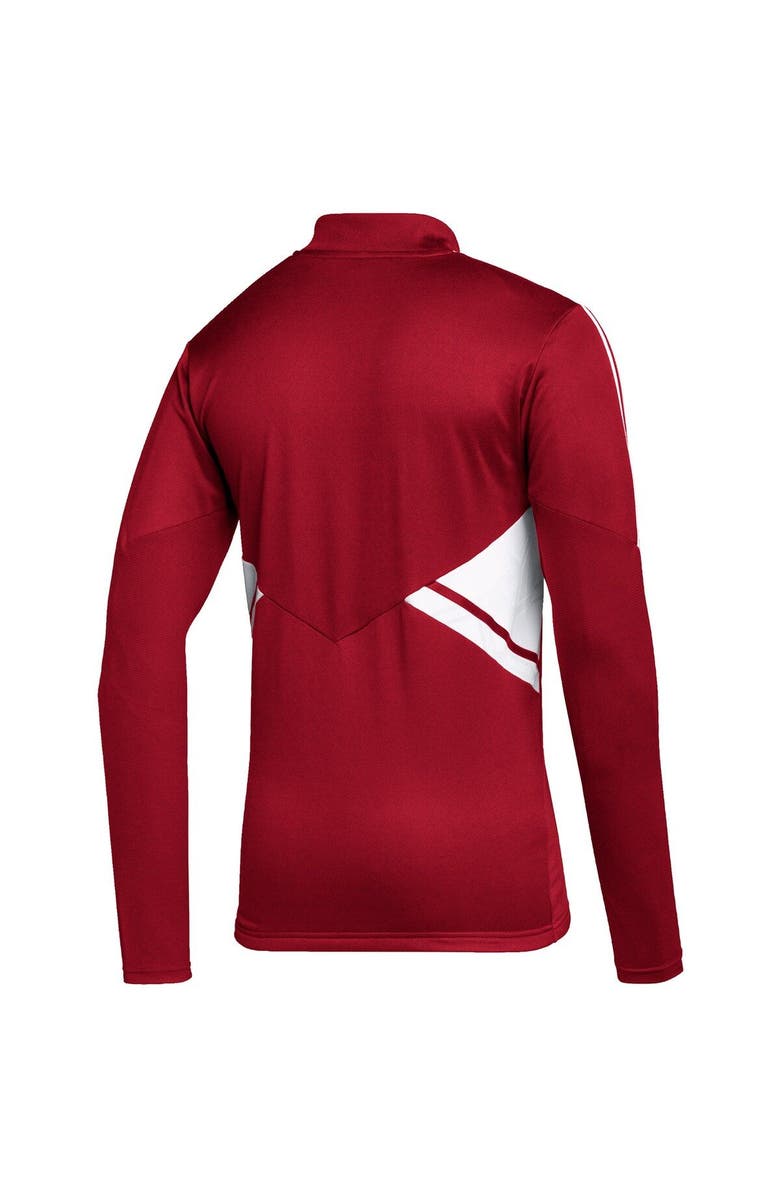 adidas Men's adidas Red New York Red Bulls Quarter-Zip AEROREADY Training Top, Alternate, color, 