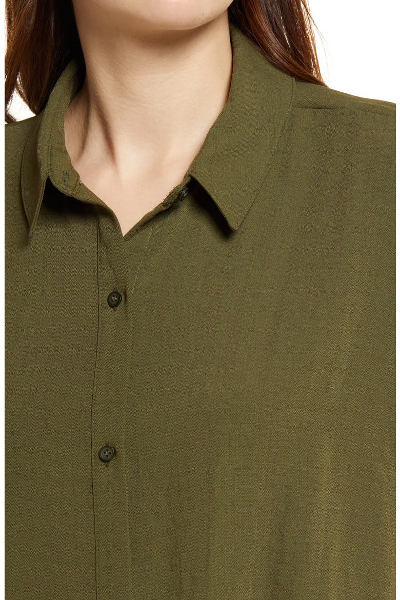 Oversize Short Sleeve Tunic, Alternate, color, OLIVE NIGHT