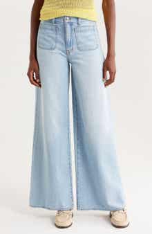 Madewell Patch Pocket Superwide Leg Jeans