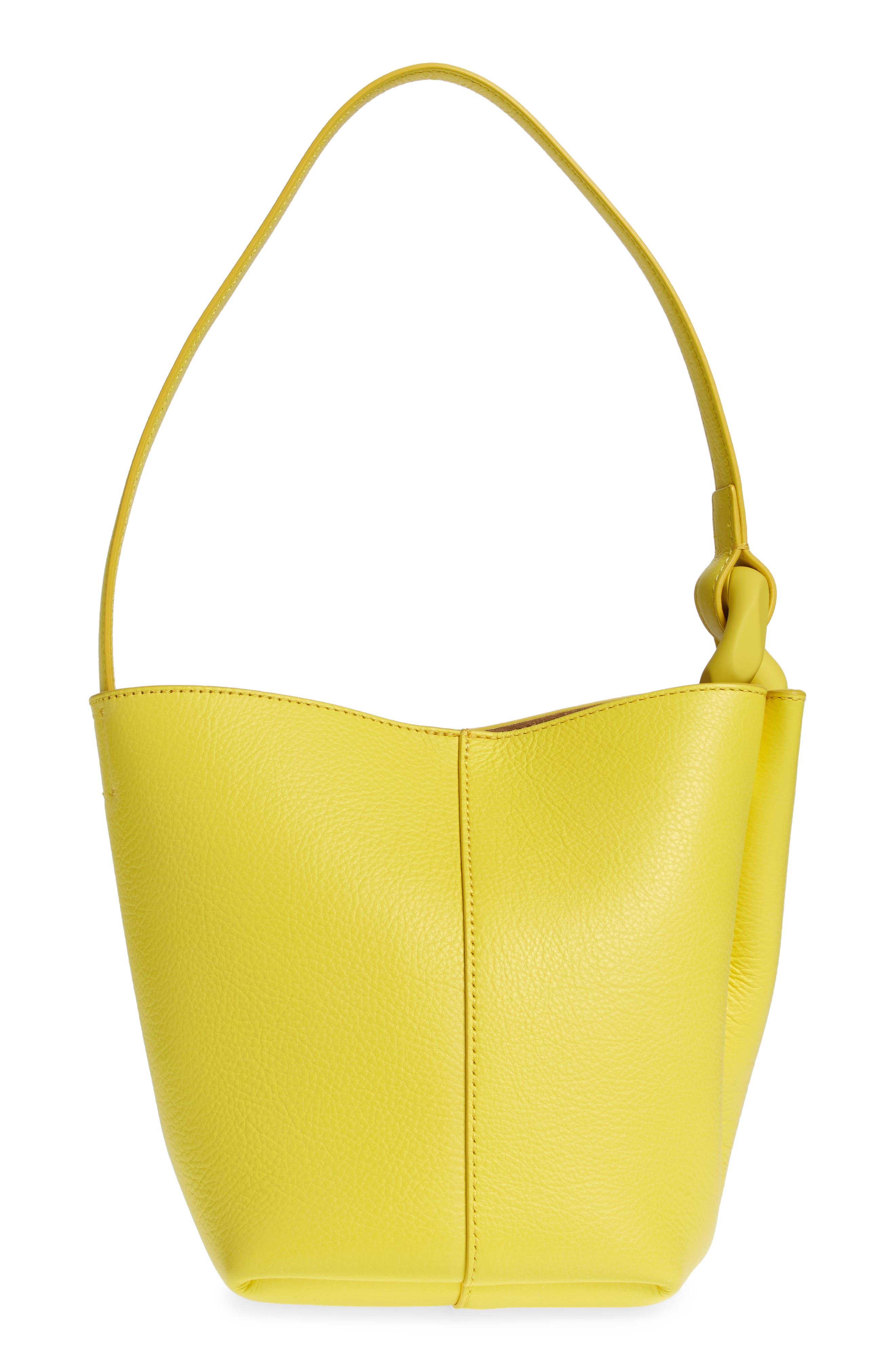 JW Anderson The JWA Corner Leather Bucket Bag, Alternate, color, 