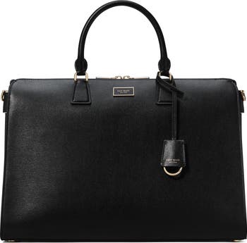 serena saffiano leather briefcase