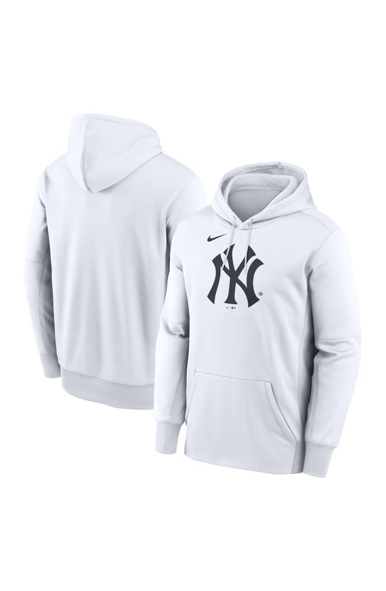 Nike Men's Nike White New York Yankees Logo Club Hoodie, Alternate, color, White