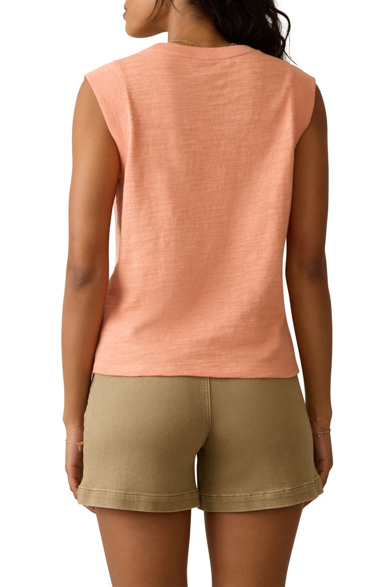Sunwashed Slub Muscle Tank, Alternate, color, CANYON SUNSET