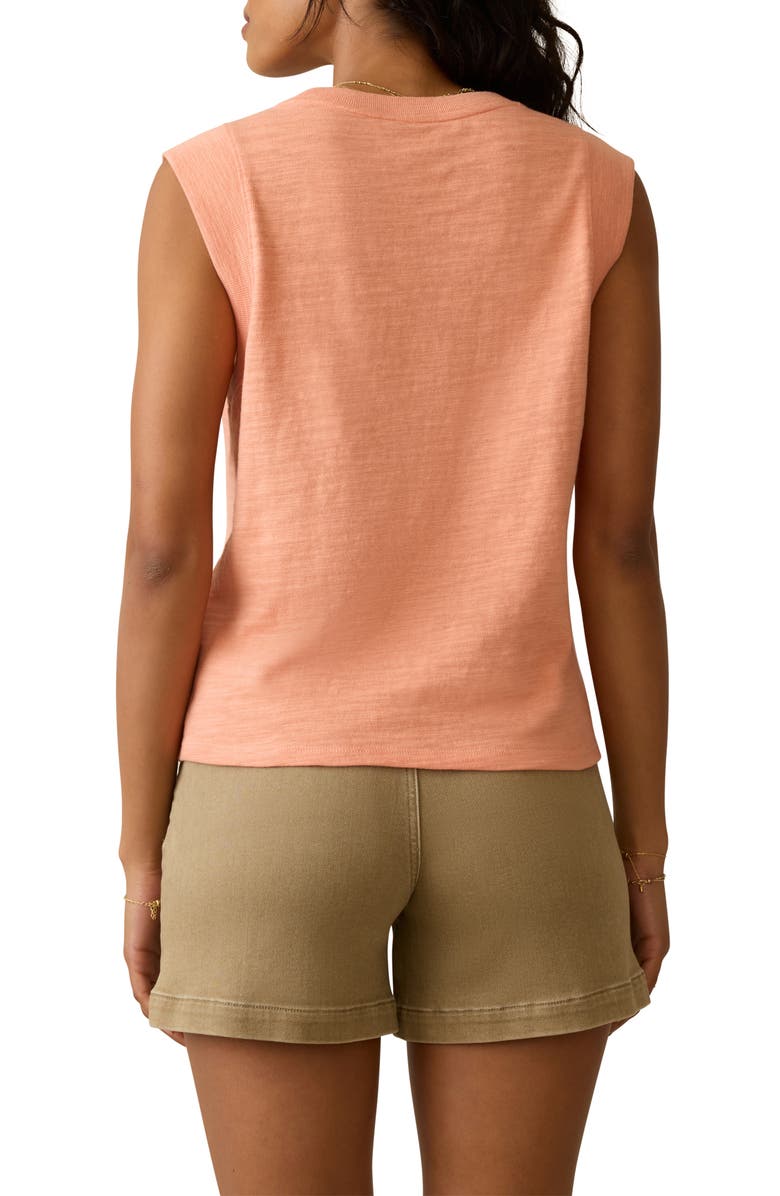 Faherty Sunwashed Slub Muscle Tank, Alternate, color, Canyon Sunset